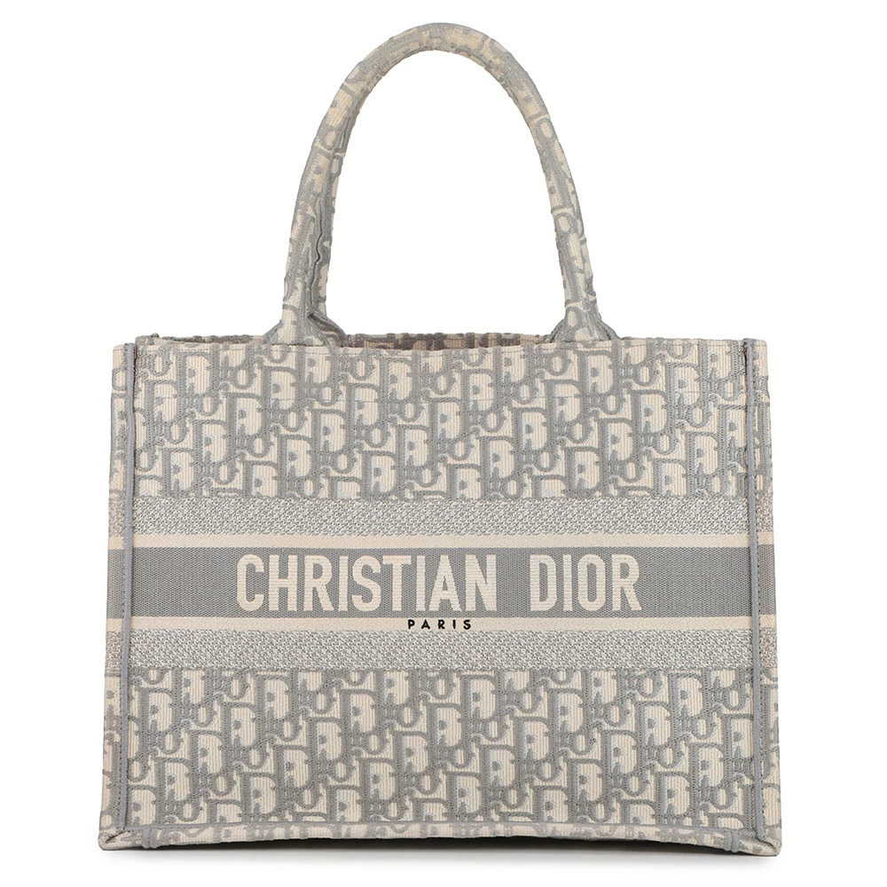 Christian Dior Tote Bag Oblique Embroidery Trotter